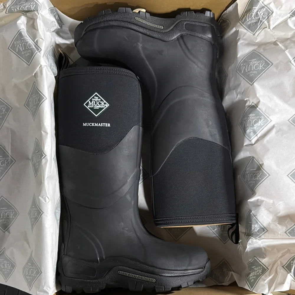 Muckmaster Black Boots – New in Box - Picture 2 of 5